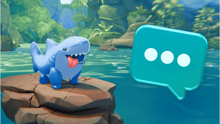 shark with speech bubble